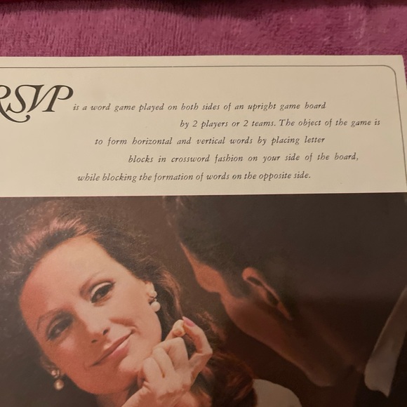 Classic Word Game with Blue and Cream Design Vintage - Picture 6 of 12